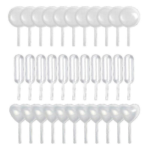 200pcs Clear Translucent Liquid Dropper Pasteur Pipettes for Cakes, Chocolates,easy Squeeze