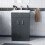 NES Home Nes Home Dark Grey 500mm Floor Standing Vanity Unit & White Basin Flat Pack 2