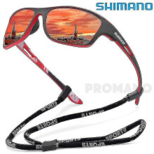 (Red) Shimano Polarized Fishing Sunglasses Men's Driving Shades Male Sun Glasses Hiking Fishing Classic Sun Glasses Uv400 Eye