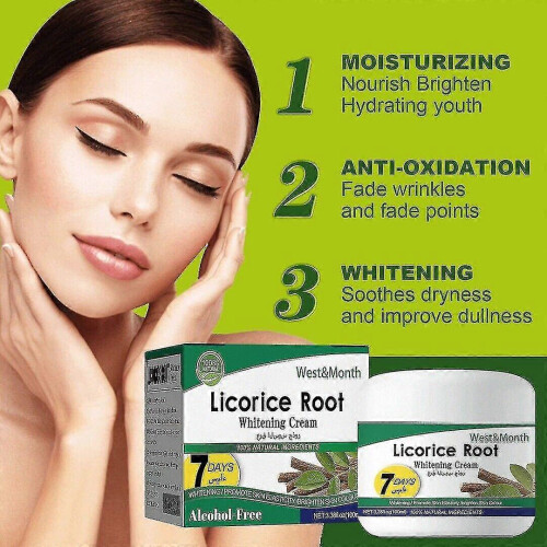 Licorice Root Whitening Face Cream Lighten Dark Spot Anti Wrinkle 2