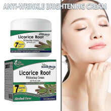 Licorice Root Whitening Face Cream Lighten Dark Spot Anti Wrinkle