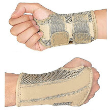 (L-Righthands, Beige) Carpal Tunnel Wrist Brace For Tendonitis Arthritis, Breathable Wrist Splint Brace Night Support Adjustable Straps
