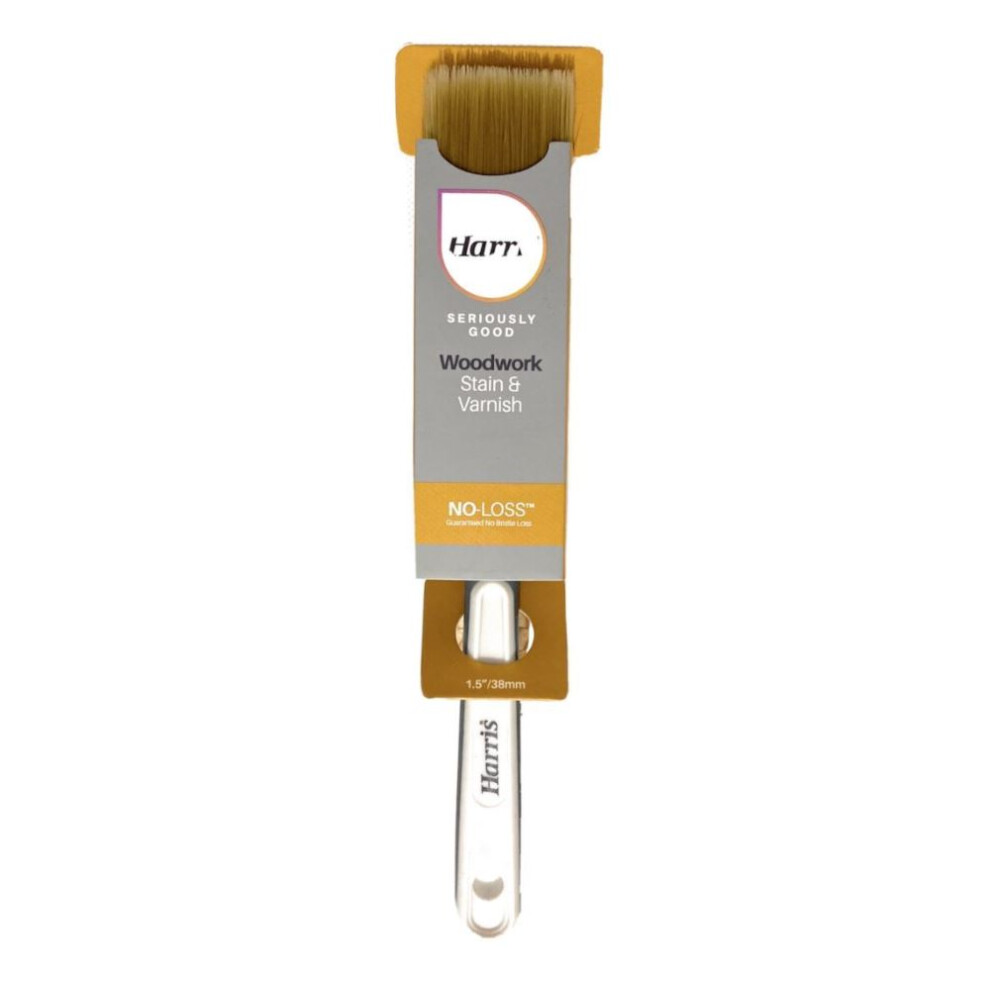 Harris Seriously Good - Woodwork Paint Brush No-Loss Stain & Varnish 1.5"