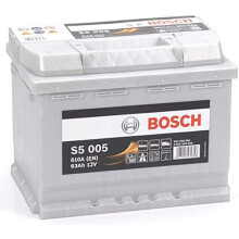 Bosch S5005 - car battery - 63A/h - 610A - lead-acid technology - for vehicles without Start/Stop system - Type 027