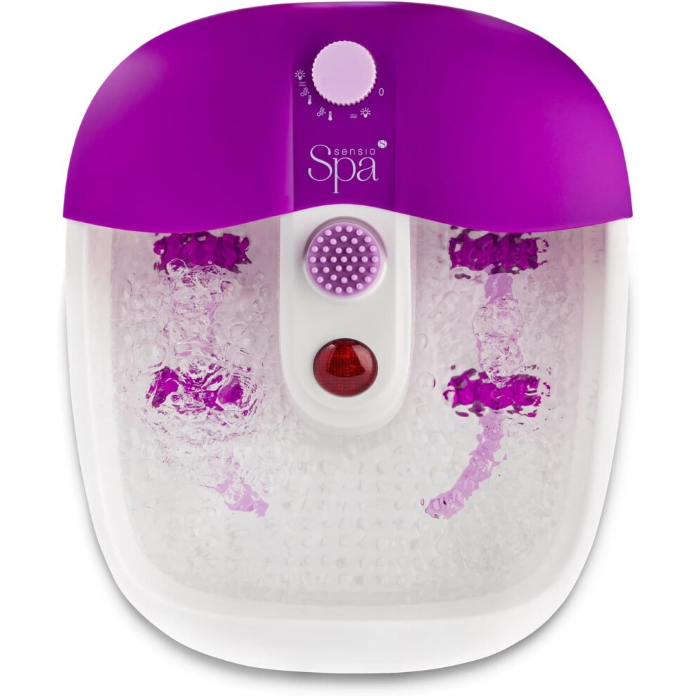 Sensiohome Sensio Spa Foot Spa Massager Pedicure Bath Nine Accessories Pamper Your Feet With Heat Bubbles And Massaging Tools