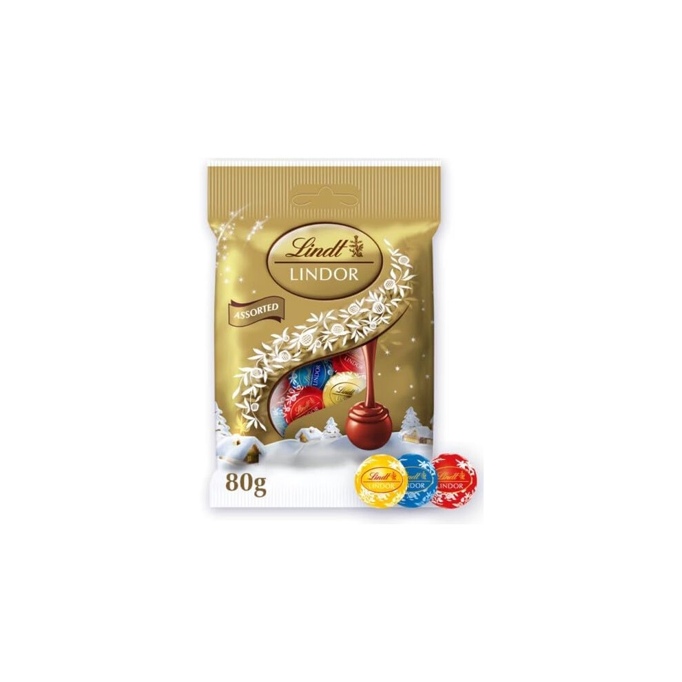 (Pack Of 4) Lindt Chocolate Assorted Mini Truffles 80g