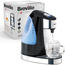 Breville HotCup Hot Water Dispenser | 3kW Fast Boil |1.5L | Energy-Efficient | Gloss Black [VKJ142]
