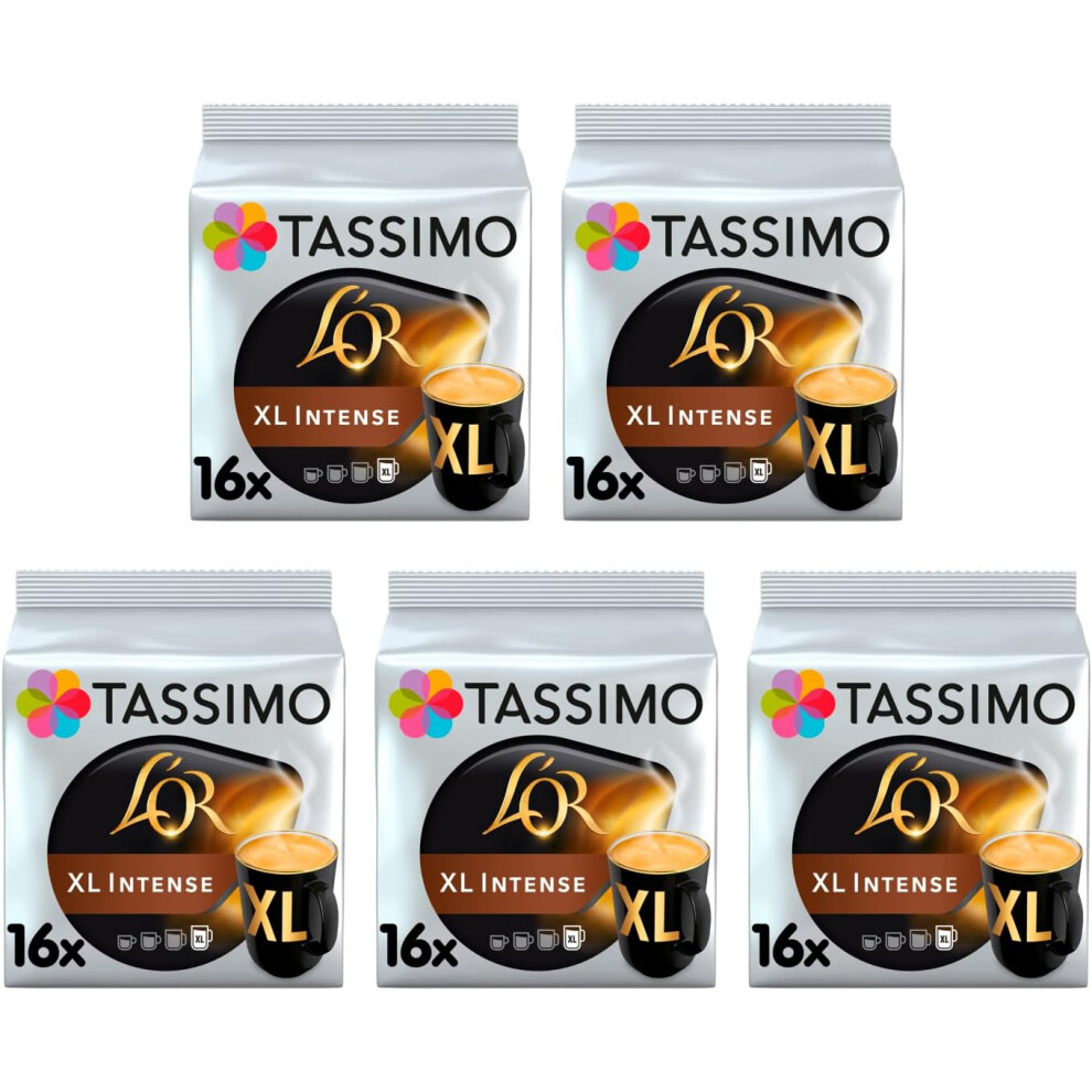 TASSIMO L'OR XL Intense Coffee Pods 5 Pack (80 Drinks)