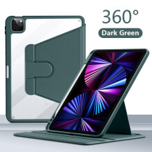 (green, iPad pro 13 2024) For Ipad Pro 13 11 12.9 2022 Case 2021 Air 5 4 Cover for Ipad Air 11 2024 Mini 6 10.2 8th 9 9th 10th Generation 360 Rotation Shell Accessories