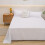 (white, 120x230cm) Solid Color Comfortable and Skin-friendly Flat Bed Sheets Bedspread (Pillowcase Purchase Separately) 1