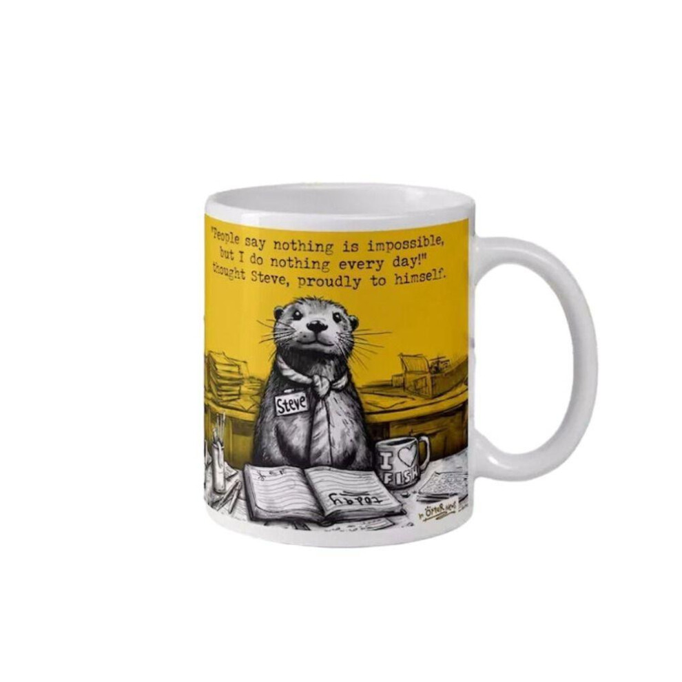 Ceramic Mug Steve Mugs Sea Otter Tea Cup Creative Funny Mug