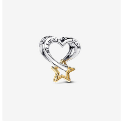 Pandora Pandora Lucky Star Heart Charm 763513C00