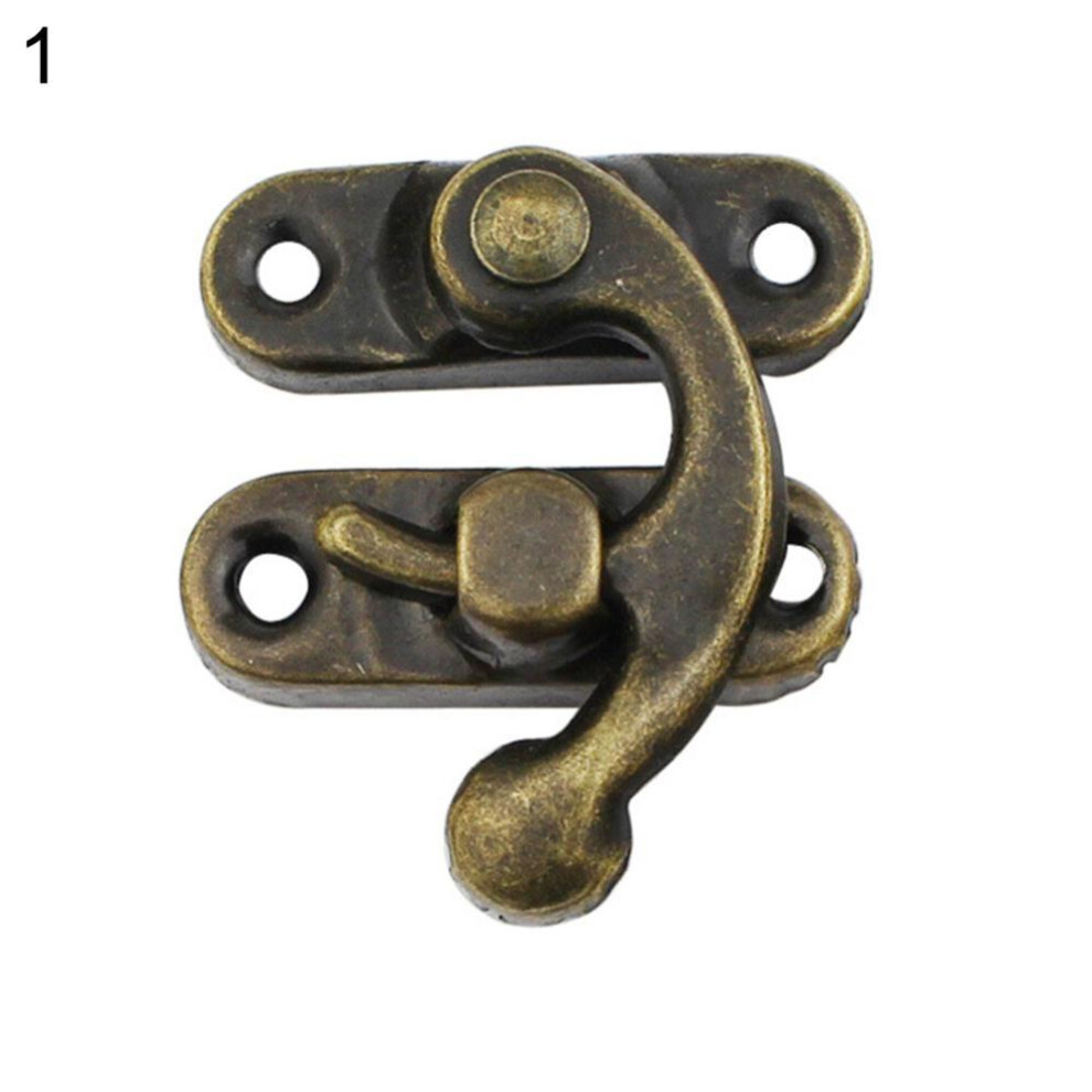 12pcs Leather Craft Bag Decorative Jewelry Gift Wine Wooden Box Hasp Latch Hooks