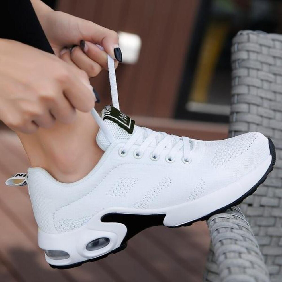 (white, 41) Big Size White Sneakers Women Running Shoes Men Fashion Outdoor Walking Air Cushioning Woman Sport Mens Athletic Sneaker