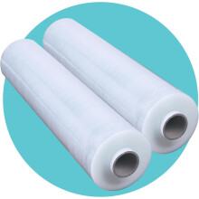 Triplast Pallet Stretch Shrink Wrap Roll (400mm x 250m) - Pick Qty & Colour - Heavy Duty Pallet Wrap Luggage Wrap (Clear, 2 Rolls)
