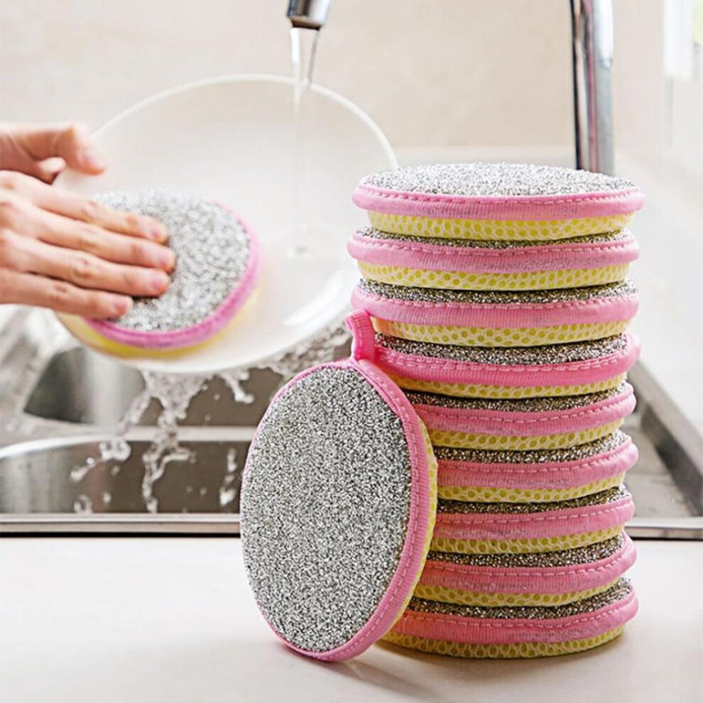 (multicolor, 15 PCS) 1/3/5/10/15/20 Pcs Double Sides Cleaning Sponge Pan Pot Dish Clean Sponge Household Cleaning Tools Dishwashing Brushes