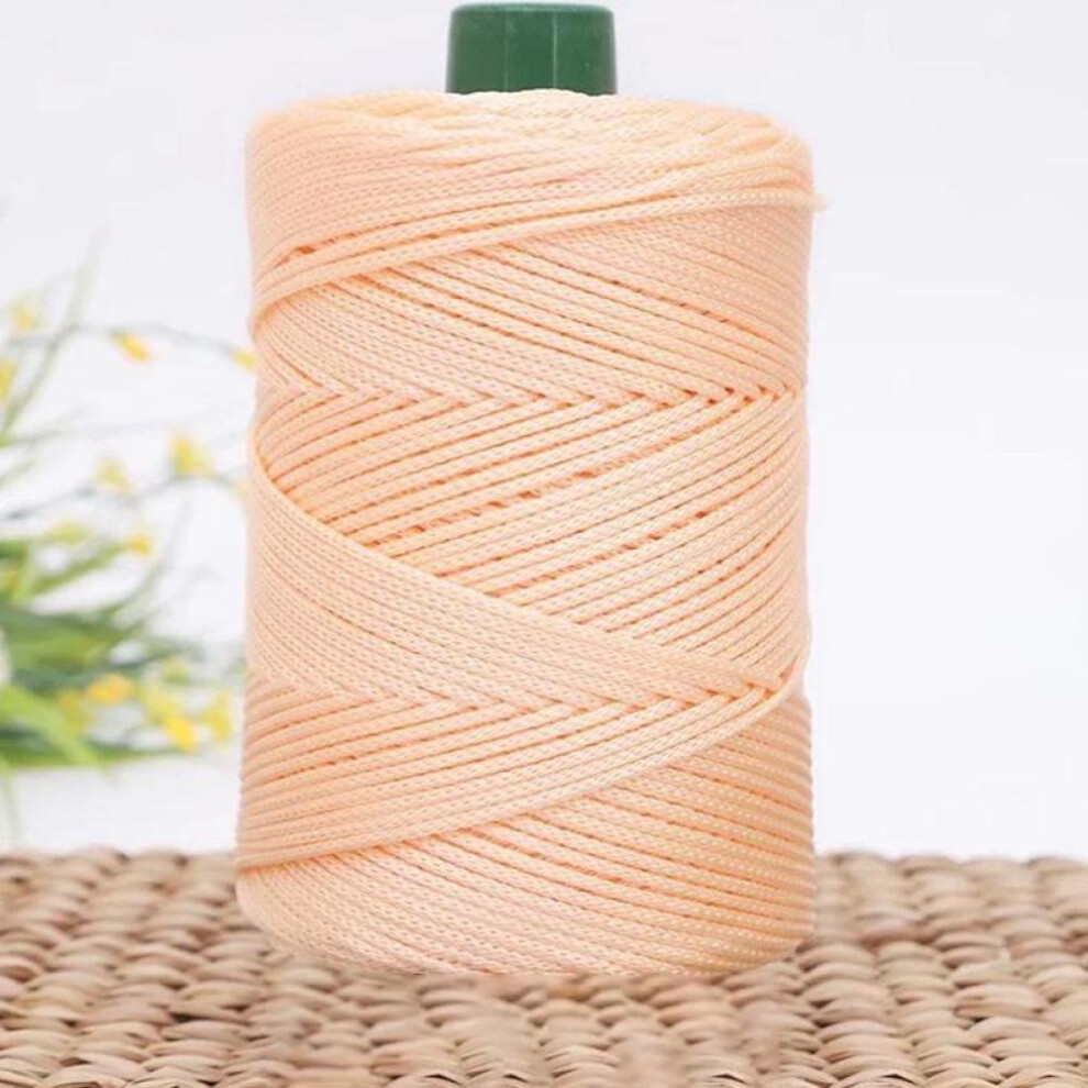 (apricot) 1pc Hook Cushion Thread Thick Wool Crochet Yarn For Hand Knitting Ice Rope Silk Diy Woven Shoes