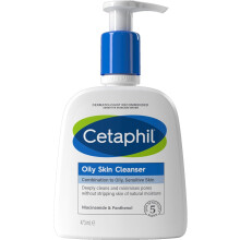 Cetaphil Oily Skin Cleanser, 473ml, Face Wash, For Combination to Oily Sensitive Skin, With Niacinamide