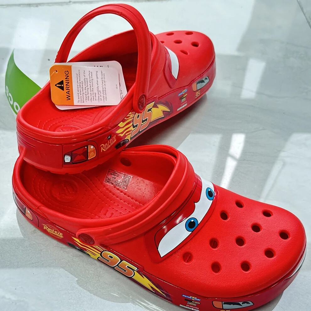 (M4-W6 36) Brand New Crocs Lightning McQueen Cars ALL ADULT SIZES TikTok Trending 2024