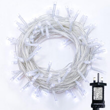 WISD Christmas Fairy Lights - 200 LED 22.8M Xmas Tree Lights with Timer and Memory - Indoor Outdoor String Lights Mains Powered