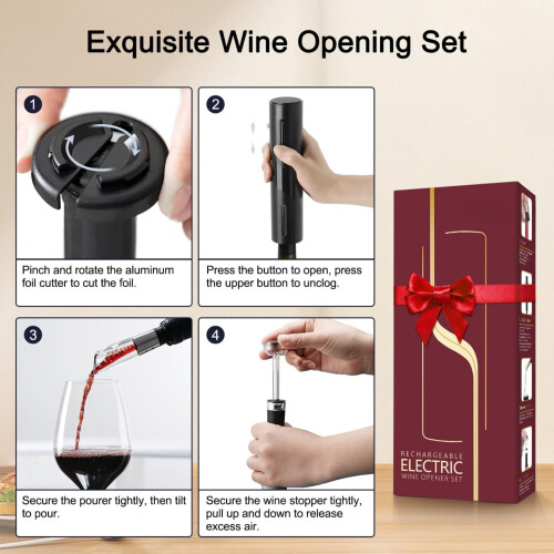 Electric Wine Opener Set - Automatic Corkscrew 2