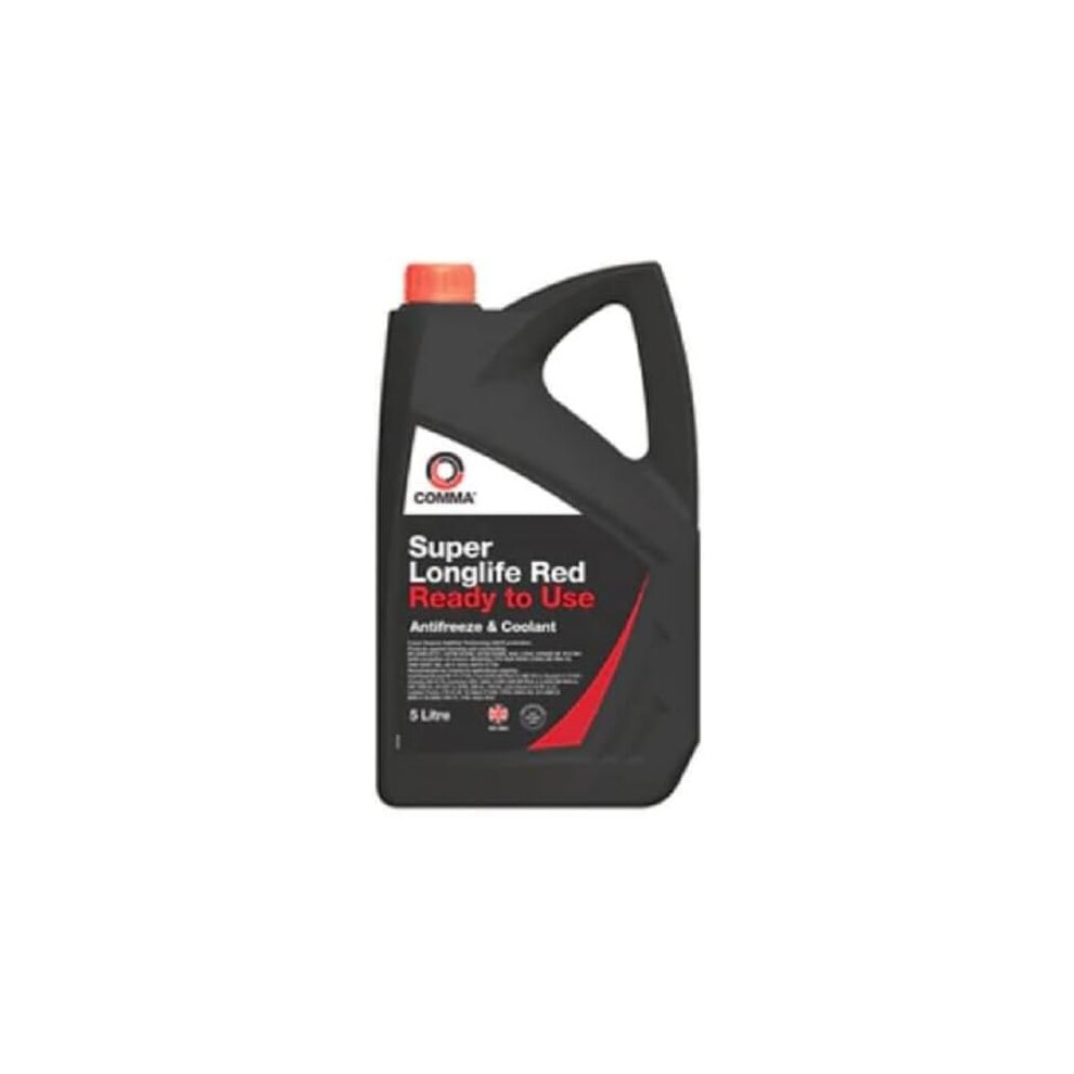 Comma SLC5L Super Red Ready to Use Antifreeze and Coolant, 5 Litre