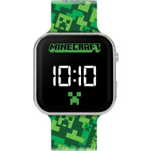Peers Hardy - Minecraft Printed Led Watch Green Strap Merch