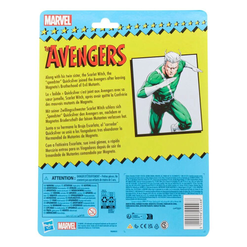 Hasbro Marvel Legends Avengers - Quicksilver Retro Carta 1