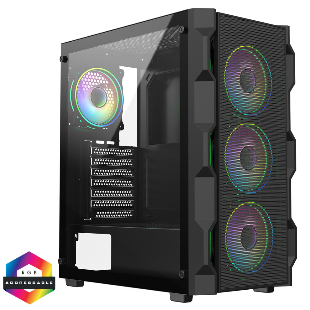Fast Gaming Pc Tower|Core I5|Gt 710/730 2Gb|16Gb Ram|128Gb Ssd+1Tb Hdd Black 5065022419198