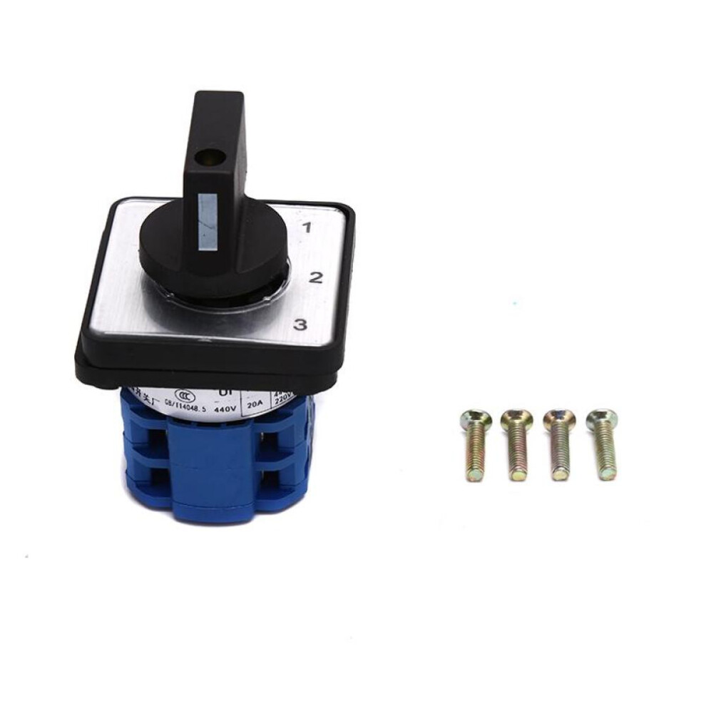 440V 20A 4-Position 0-1-2-3 Rotary Selector Changeover Switch Stock Lw26-20/2
