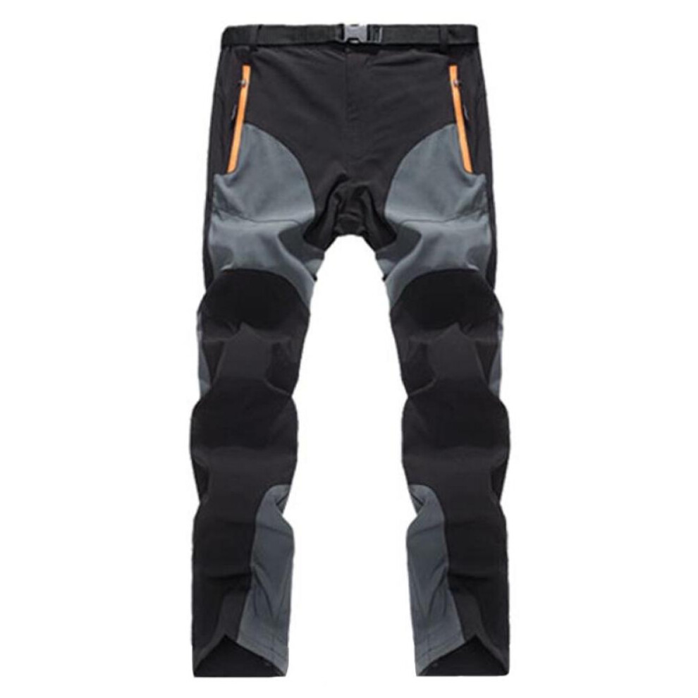 (grey, XXL) Outdoor Unisex Quick Drying Sun-protective Color-blocking Pants Man Waterproof Anti-uv Slim Trousers Woman Hiking Summer Precioustore
