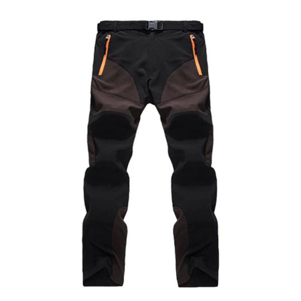 (coffee, XXXXL) Outdoor Unisex Quick Drying Sun-protective Color-blocking Pants Man Waterproof Anti-uv Slim Trousers Woman Hiking Summer Precioustore