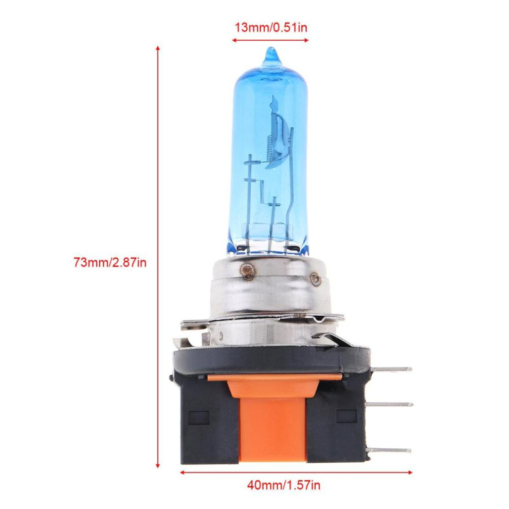 2pcs 12v H15 15/55w 6000k White Light Super Bright Car Xenon Halogen Lamp Auto Headlight Fog Bulb