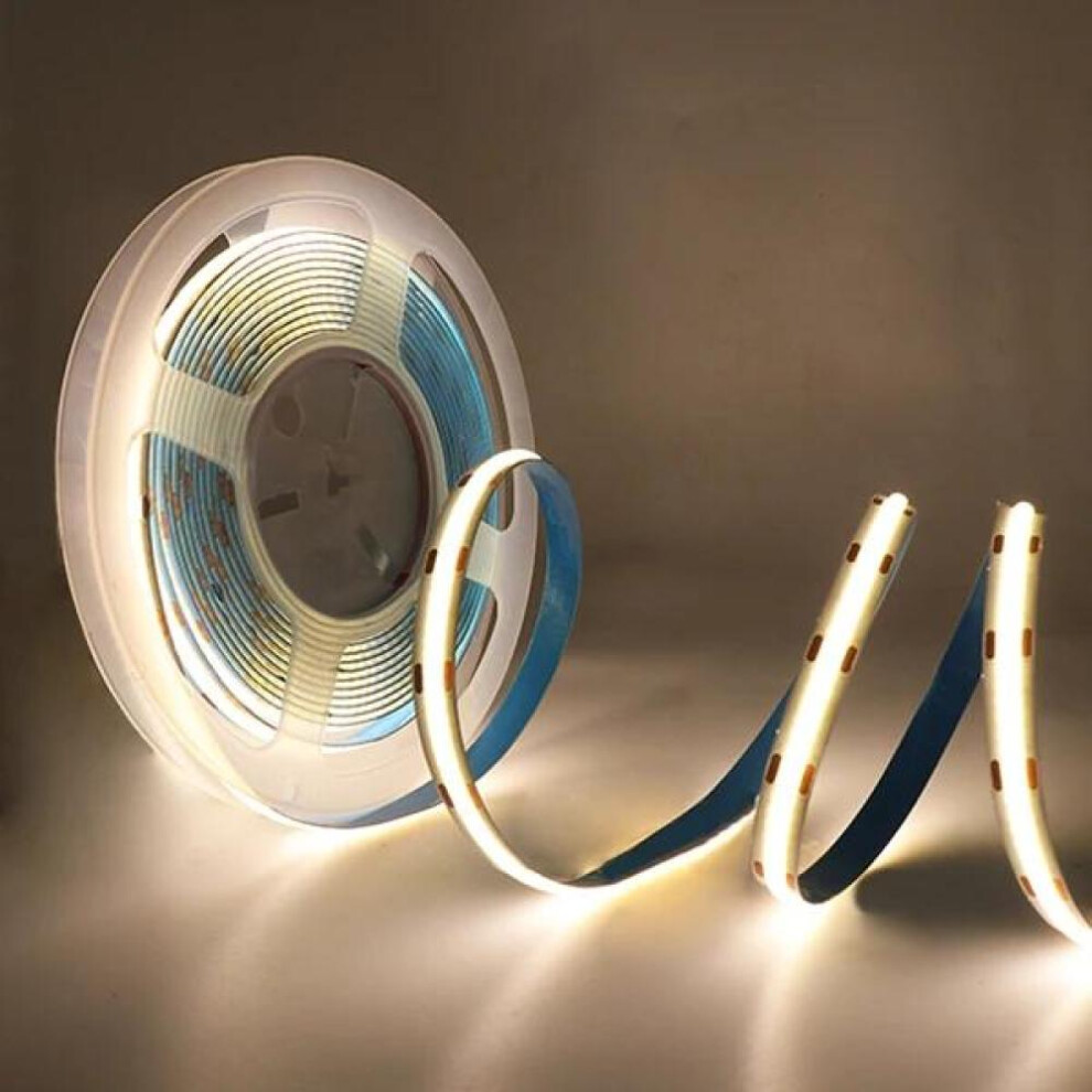 (white, 24V 1M 480Leds/m) Cob Led Strip Ultra Thin 12v 24v 8mm Tape Light With Dc Plug/ 2pin Wire Dimmable Linear Lighting High Density Lamp Decoration