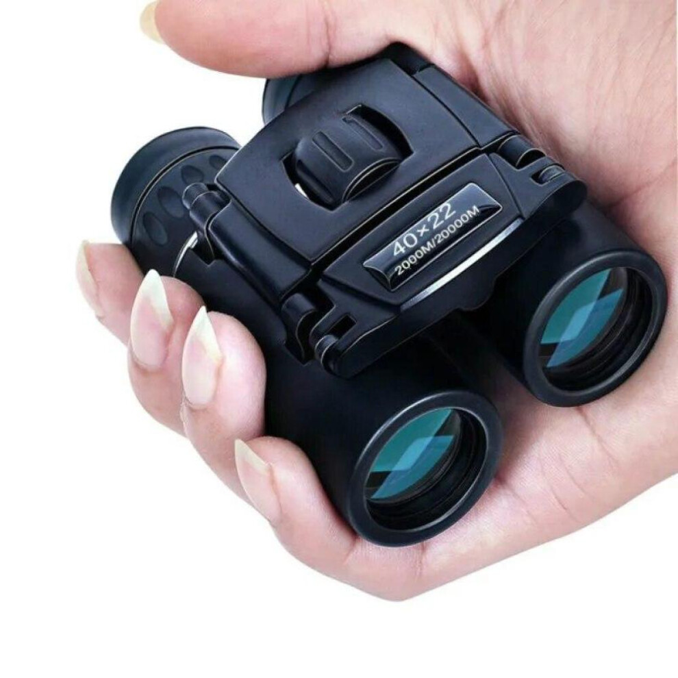 (black, GJ245-500 25) 40x22 Hd Powerful Binoculars 2000m Long Range Folding Mini Telescope Bak4 Fmc Optics For Hunting Sports Outdoor Camping Travel