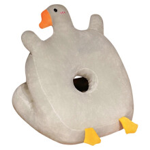 Nap Desk Sleeping Pillow Reduce Stress Multi Purpose Plush Nap Face Pillow for Office Grey