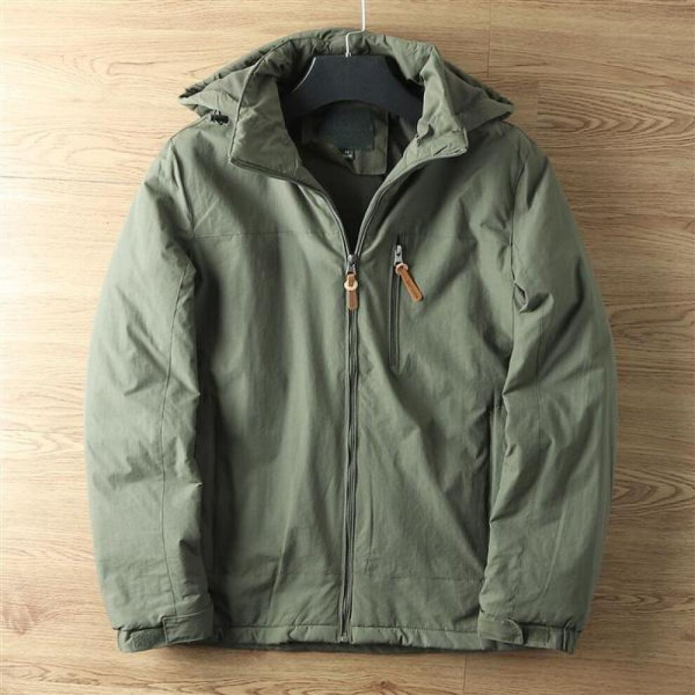 (army green, 4XL) Waterproof Jacket Outdoor Hiking Trekking Thin Jacket With Hood Spring Autumn Windbreaker Hooded Jacket Mens Coats