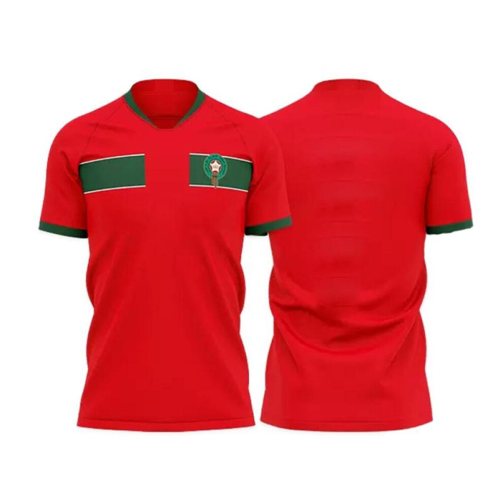 (red, XL) Mens Soccer Sportswear Casual Soccer Tops 22_23 World Cup Morocco Soccer Shirts S-xxl