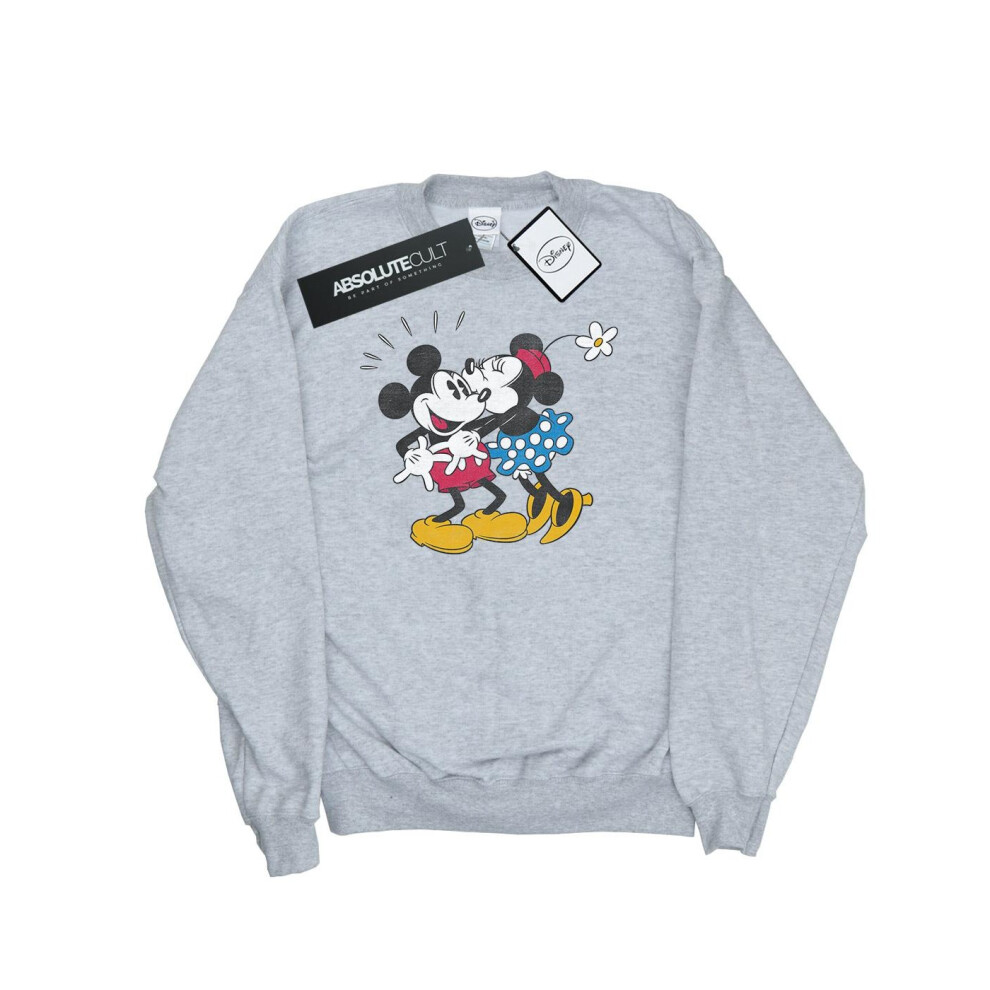 Mickey Mouse Mickey And Minnie Kiss Sweatshirt