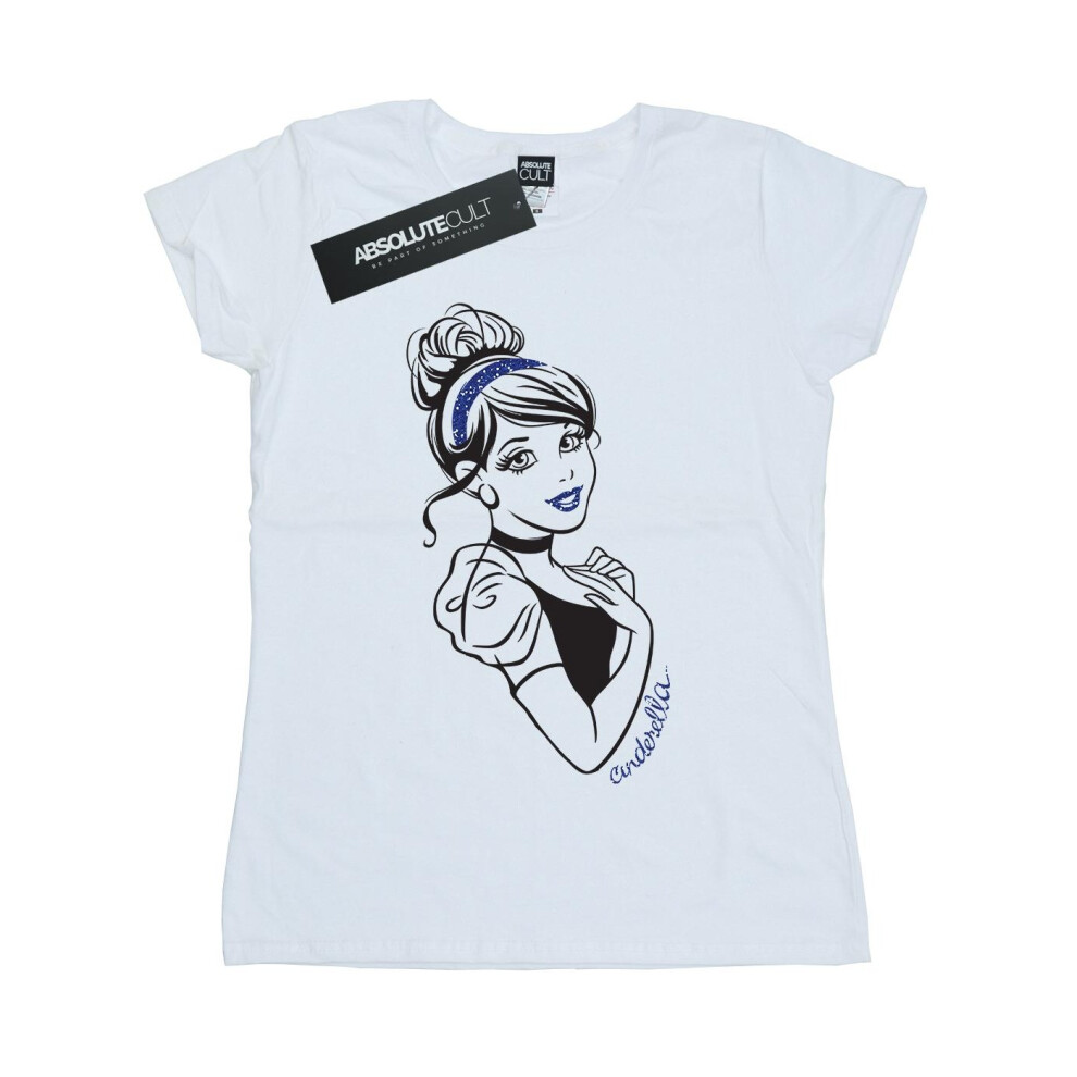 Cinderella Glitter Cotton T-Shirt