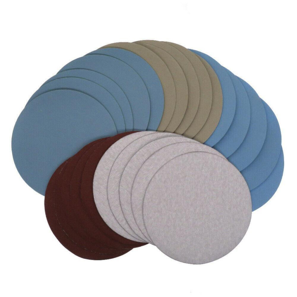 25pcs Sanding Disc 125mm Wet & Dry Hook And Loop 5 Inch 1000-5000 Grits