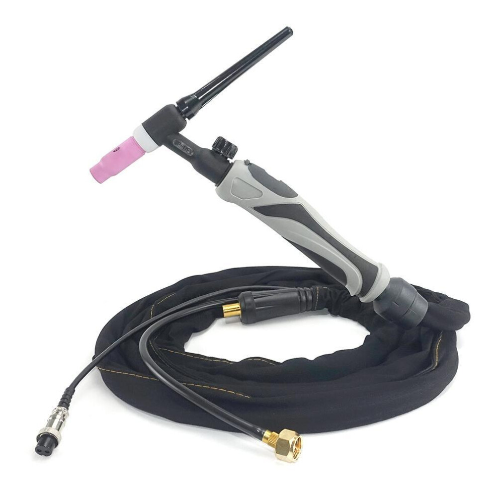 Wp17fv Gtaw Gas Tungsten Arc Welding Torch Air Cooled Wp17 Flexible Head Gas Valve Tig Welding Torch