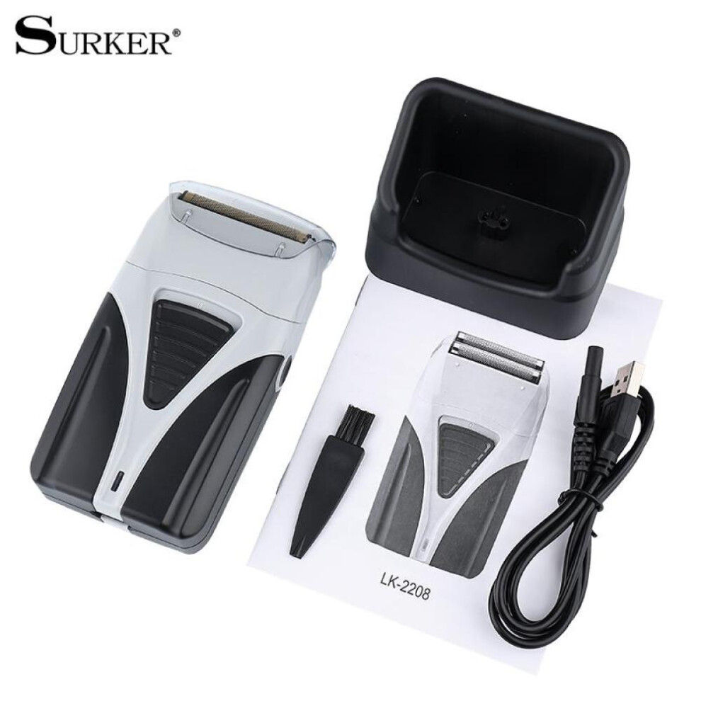 Electric Shaver Rotary Razor Professional Hair Trimmer Smart Electric Anti-clamp Shaver Twin Blade Reciprocating Lk2208