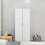 Homcom HOMCOM Wardrobe for Bedroom, Double Wardrobe with Hanging Rail, White 6