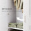 Homcom HOMCOM Wardrobe for Bedroom, Double Wardrobe with Hanging Rail, White 4