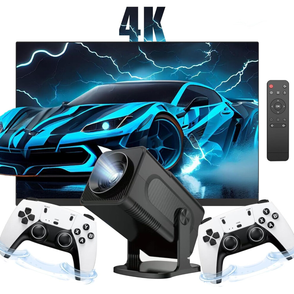 Stoyotu Projector Smart Game Projector Built-In 10000 Games,Portable Video Game With 2 Wireless Controllers,5G Wifi Bluetooth Home Theater,Office 4027917215651