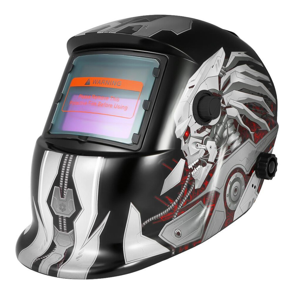 (dark gray) Professional Solar Energy Auto Darkening Welding Helmet Welding Welder Tig Mig Grinding Mask Robot