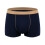 (navy blue, 7XL) Cotton Men Boxers Ventilate Plus Size Boxer Shorts Solid Soft Underwear 1