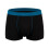 (black, 7XL) Cotton Men Boxers Ventilate Plus Size Boxer Shorts Solid Soft Underwear 1