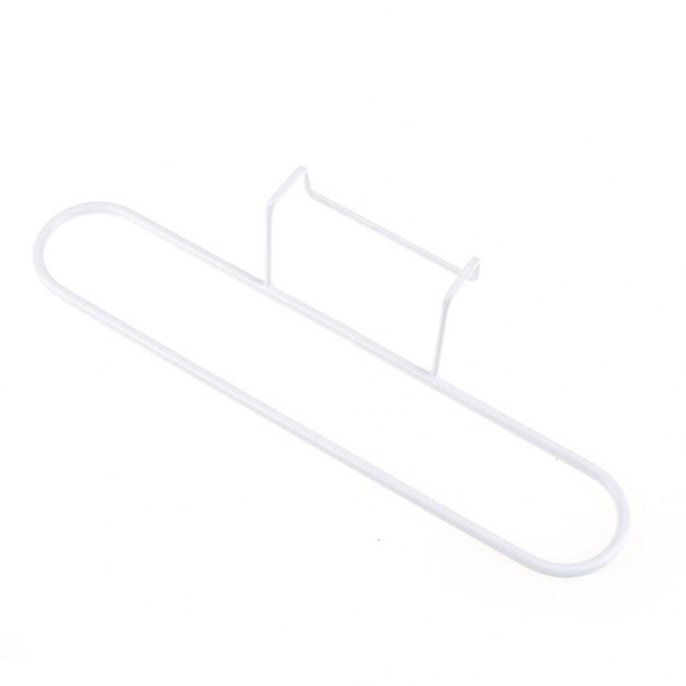 (white) Iron Towel Rack Kitchen Cupboard Hanging Cloth Organizer Sponge Holder Hanger